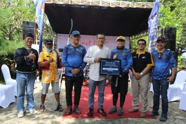 Pj Sekda Banten pada Gowes Amal Baik Cinta Bangga Paham Rupiah 2022. (Dok. Humas Pemprov Banten)