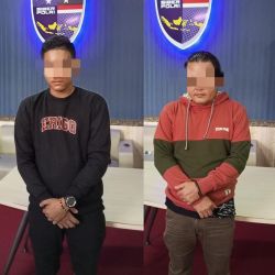 Polisi berhasil menangkap HM (42) pemilik toko dan NA (22) admin medsos. Foto : Istimewa