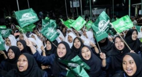 Ribuan Santri Nurul Dholam DIY bersalamat dan gelar doa untuk Ganjar Pranowo. (Ist)