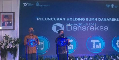 Peluncuran Holding BUMN Danareksa oleh Menteri BUMN Erick Thohir. Foto : Istimewa