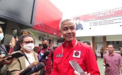 Ganjar Pranowo saat mengikuti Rakernas PDIP. (Ist)