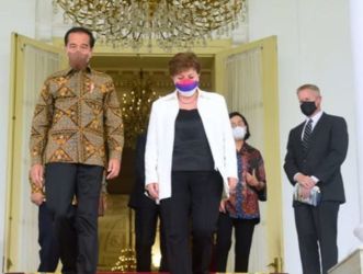 Presiden Jokowi dan Perwakilan IMF. (Ist)