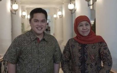 Erick Thohir dan Khofifah Indar Parawansa. (Ist)