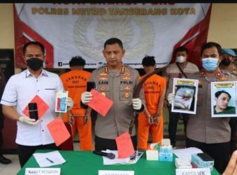 Komplotan remaja sadis yang berhasil diamankan Polres Metro Tangerang Kota. Foto : Istimewa