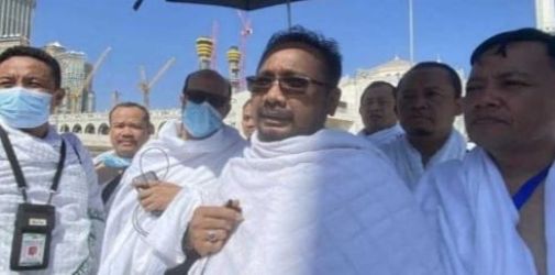 Menteri Agama Yaqut Cholil Qoumas usai menjalankan Umrah di Masjidil Haram pada Senin (4/7/2022). Foto : Istimewa
