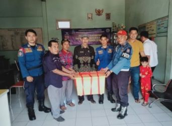 Monyet liar serang warga Pejaten Kabupaten Serang berhasil diamankan. Foto : Istimewa