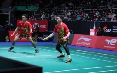 Singkirkan wakil China pasangan Fajar Alfian/M Rian melangkah ke perempat final Singapura Open 2022. Foto : Istimewa