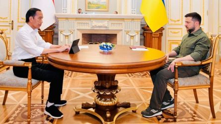 Presiden Joko Widodo dan Presiden Zelensky. Foto : Istimewa