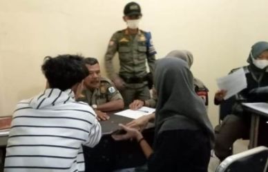 18 pasangan bukan suami istri tertangkap aparat ketika sedang berada di sebuah hotel di Rangkasbitung. Foto : Istimewa