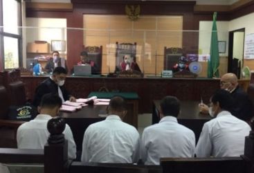 Sidang kasus kebakaran  Lapas 1A Tangerang. Foto : Istimewa