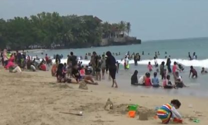 Salah satu obyek wisata di Banten Pantai Carita. (Ist)