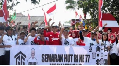 Relawan Gardu Ganjar Serang mengadakan acara HUT 17 di Kantor Kepala Desa Rancasumur, Kabupaten Serang, Banten. (Ist)