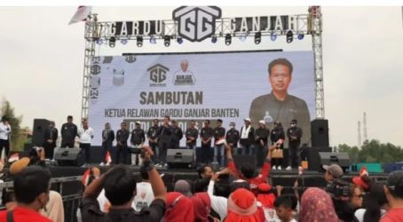 Simpatisan Ganjar se Tangerang Raya mengadakan acara di Lapangan Munjul, Desa Munjul, Kabupaten Tangerang. (Ist)