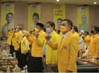 Rapat Partai DPD II Golkar Kabupaten Tangerang. (Ist)
