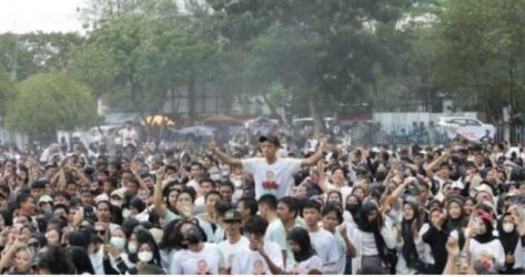 Ribuan Anak Muda Jambi Dukung Ganjar Presiden 2024. (Ist)