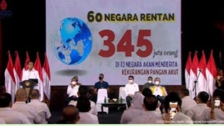 Presiden Jokowi pada acara Perayaan HUT RI ke 77 bersama KADIN. (Dok. Setpres)