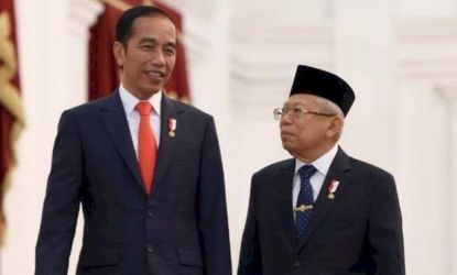 Presiden Joko Widodo dan Wapres Ma'ruf Amin. (Ist)