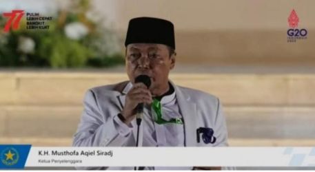 Ketua Umum PB Majelis Dzikir Hubbul Wathon KH. M. Mustofa Aqil Siroj. (Ist)