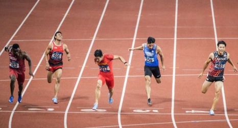 Ilustrasi pertandingan lari 100 meter. (Ist)