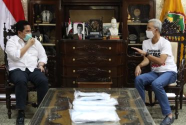 Ganjar Pranowo dan Erick Thohir. Foto : Istimewa