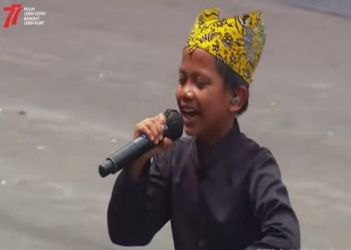 Farel Pqrayoga penyanyi yang mengoyang Istana dalam rangka Upacara HUT RI ke 77. (Dok. Setpres)