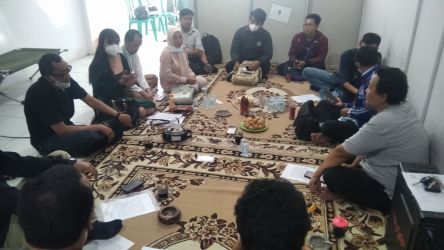 Diskusi antara Kelompok Kerja (Pokja) Advokasi Kesehatan bersama Wartawan Harian Kota Tangerang Selatan. (tangselpos.id/rmn)