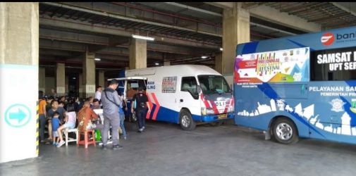 Lokasi SIM keliling ITC BSD. (Ist)