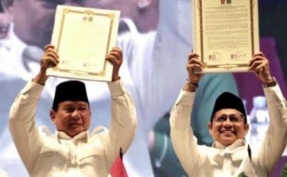 Ketua Umum Gerindra Prabowo Subianto dan Ketua Umum PKB Muhaimin Iskandar. Foto : Istimewa