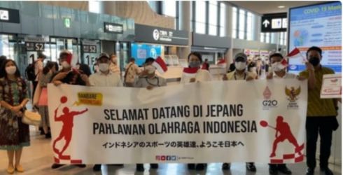 Rombongan Tim Bulutangkis Indonesia dengan 30 orang pemain tiba di Jepang untuk berlaga di BWF World Championship 2022. (Ist)