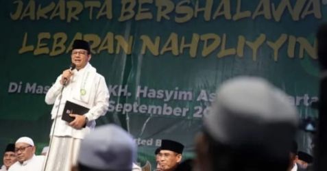 Gubernur DKI Anies Baswedan pada acara peresmian Masjid Jami Al Hidayah di Duren Sawit, Jakarta Timur. (Ist)