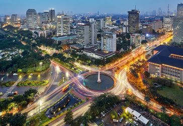 Jakarta dimalam hari. (Ist)