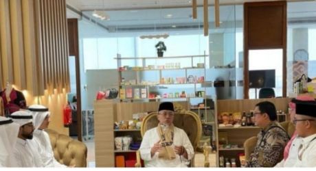 Mendag Zulkifli Hasan saat berada di Indonesia Trade Promotion Center di Jedah, Arab Saudi. (Ist)