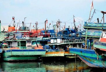 Perahu nelayan sedang tidak melaut. (Ist)