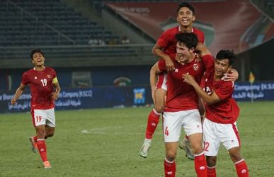 Timnas Indonesia sukses kembsli tekuk Curacao pada pertandingan ke dua di stadion Pakansari Bogor pada Selasa (27/9). (Ist)