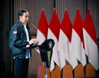 Presiden Jokowi pada sambutan Dies Natalis IPB ke-59 secara virtual. (Foto : Setpres)