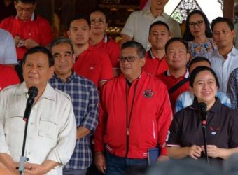 Pertemuan Prabowo Subianto dan Puan Maharani di Hambalang Bogor. (Ist)