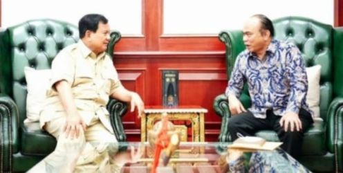 Ketum Gerindra Prabowo Subianto bersama Ketua Umum Projo Budi Arie. (Ist)