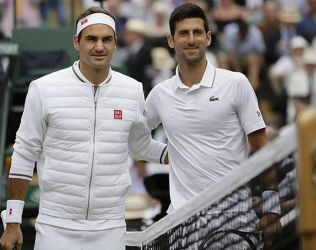 Roger Federer dan Novak Djokovic. (Ist)