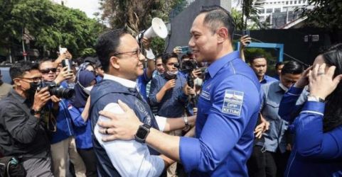 Pertemuan Anies Baswedan dan Agus Harimurti Yudhoyono. (Ist)