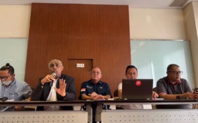 Erwin Tobing memimpin sidang Komdis PSSI dengan agenda kasus Kanjuruhan. Foto : Istimewa