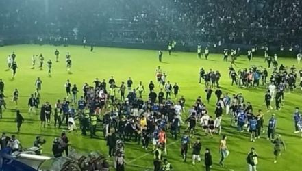 Tragedi Kanjuruhan usai laga Persebaya vs Arema FC. Foto :: Istimewa