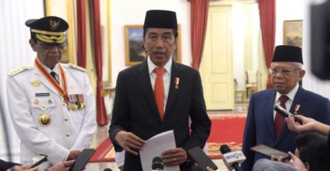 Presiden Jokowi memberikan keterangan pers seusai melantik Gubernur DIY di Istana Negara. (Ist)