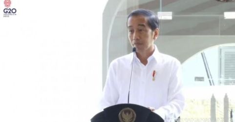 Presiden Jokowi pada acara di Bio Farma Bandung, Jawa Barat. (Ist)