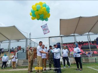 Kepala Dispora Kota Tangsel, Mursinah membuka Popsel 2022, Senin (31/10). (Ist/Tangsel pos.id)