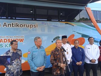 Roadshow Bus KPK yang berlangsung di Lapangan Cilenggang, Serpong, Tangsel, Jumat (7/10/2022) pagi. (tangselpos.id/rmn)
