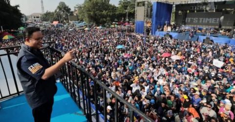 Anies Baswedan saat kampanye di Ciamis, Jawa Barat. (Ist)