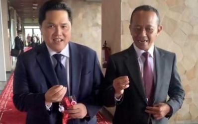 Menteri BUMN Erick Thohir dan Menteri Investasi/ Kepala BKPM Bahlil Lahadalia. (Ist)