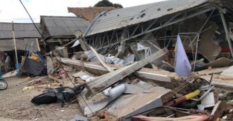 Bangunan terdampak gempa di Cianjur. Foto : Istimewa