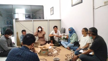 Diskusi antara AMSATS dan Pokja Wartawan Harian Tangsel. (tangselpos.id/rmn)
