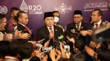 Menteri BUMN Erick Thohir saat pembukaan R20 di Bali, Rabu (2/11). (Ist)